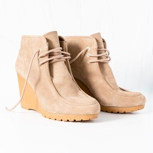 Michael Kohrs - Tan Suede Wedge Booties
